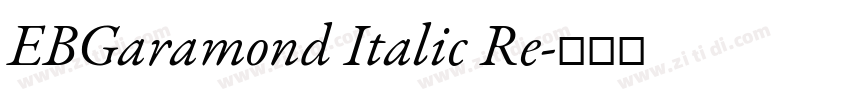 EBGaramond Italic Re字体转换